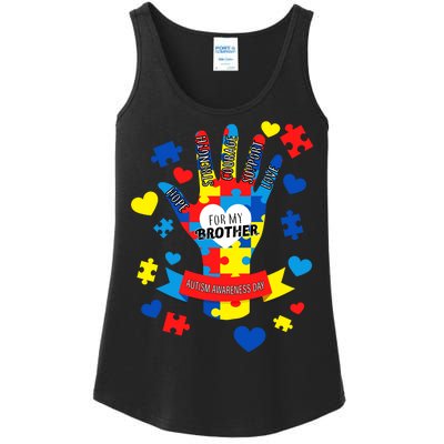 Support Autism Awareness Day For My Brother Ladies Essential Tank