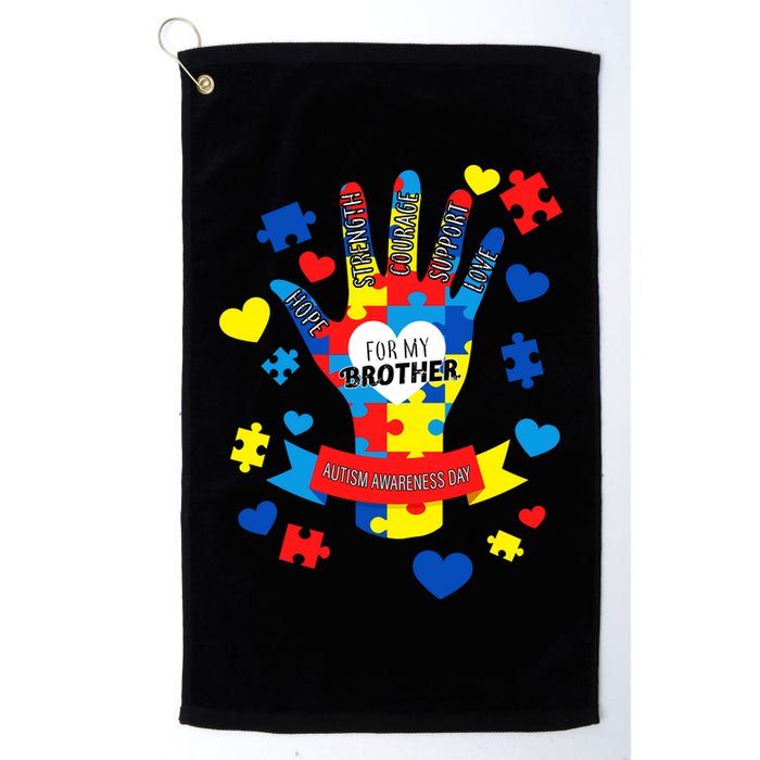 Support Autism Awareness Day For My Brother Golf Towel