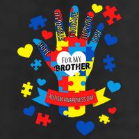 Support Autism Awareness Day For My Brother Golf Towel