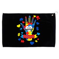 Support Autism Awareness Day For My Brother Grommeted Golf Towel