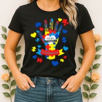 Support Autism Awareness Day For My Brother Womens T-Shirt