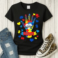 Support Autism Awareness Day For My Brother Womens T-Shirt