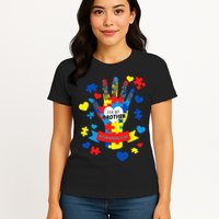 Support Autism Awareness Day For My Brother Womens T-Shirt