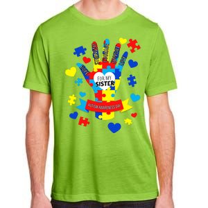 Support Autism Awareness Day For My Sister Adult ChromaSoft Performance T-Shirt