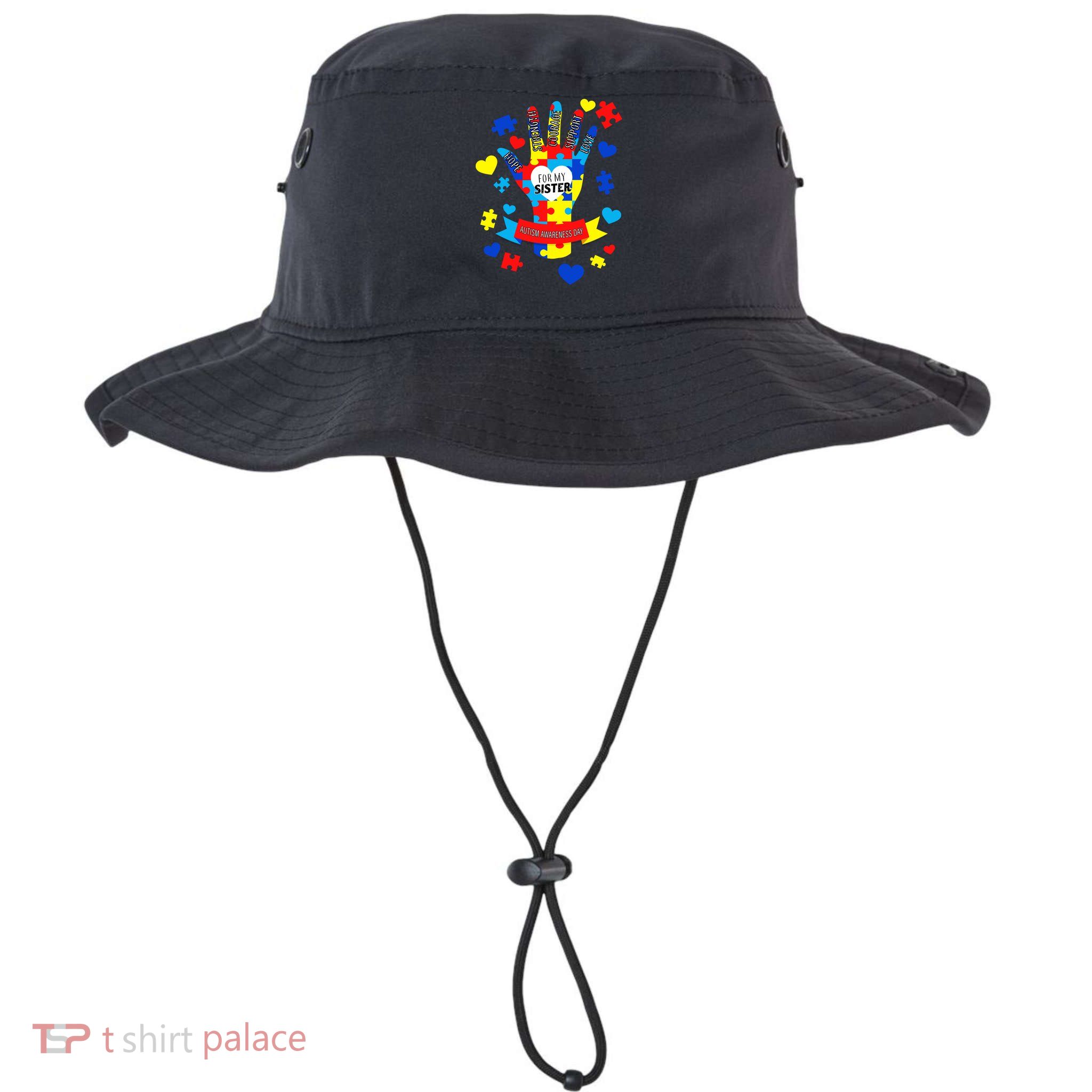 Support Autism Awareness Day For My Sister Legacy Cool Fit Booney Bucket Hat