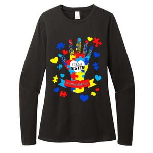 Support Autism Awareness Day For My Sister Womens CVC Long Sleeve Shirt