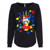 Support Autism Awareness Day For My Sister Womens California Wash Sweatshirt