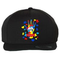 Support Autism Awareness Day For My Sister Wool Snapback Cap