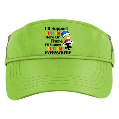 Support Autism Here Or There And Everywhere Adult Drive Performance Visor