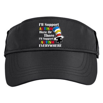Support Autism Here Or There And Everywhere Adult Drive Performance Visor