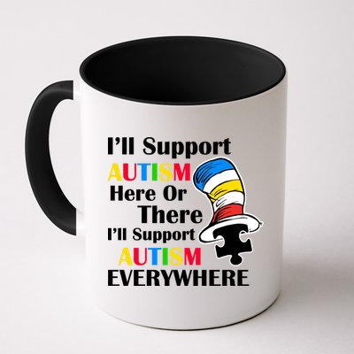 Support Autism Here Or There And Everywhere Mug