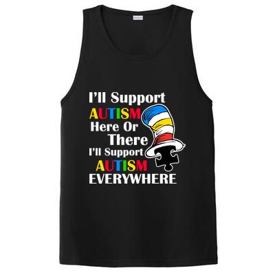 Support Autism Here Or There And Everywhere PosiCharge Competitor Tank