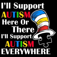Support Autism Here Or There And Everywhere Wool Snapback Cap