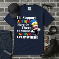 Support Autism Here Or There And Everywhere Tall T-Shirt