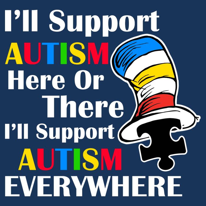 Support Autism Here Or There And Everywhere 7-Panel Snapback Hat