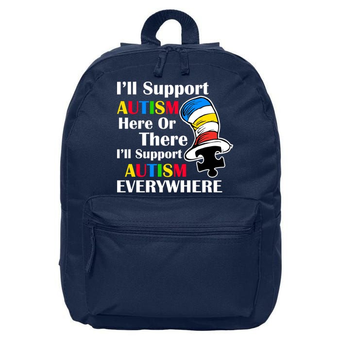 Support Autism Here Or There And Everywhere 16 in Basic Backpack