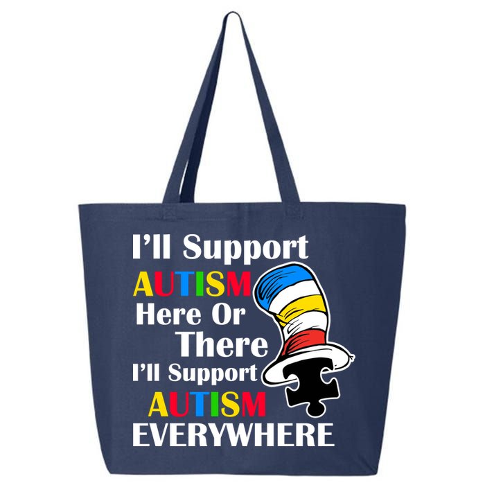 Support Autism Here Or There And Everywhere 25L Jumbo Tote