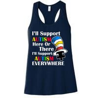 Support Autism Here Or There And Everywhere Womens Tank Top