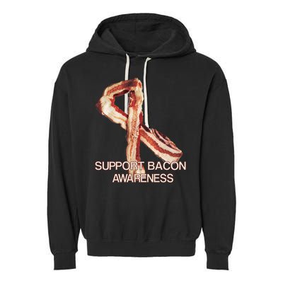 Support Bacon Awareness Garment-Dyed Fleece Hoodie
