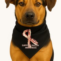 Support Bacon Awareness USA-Made Doggie Bandana