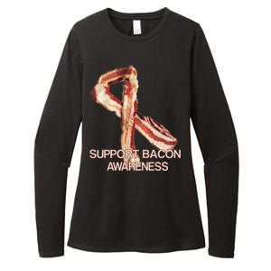 Support Bacon Awareness Womens CVC Long Sleeve Shirt