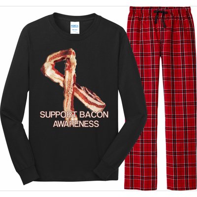 Support Bacon Awareness Long Sleeve Pajama Set