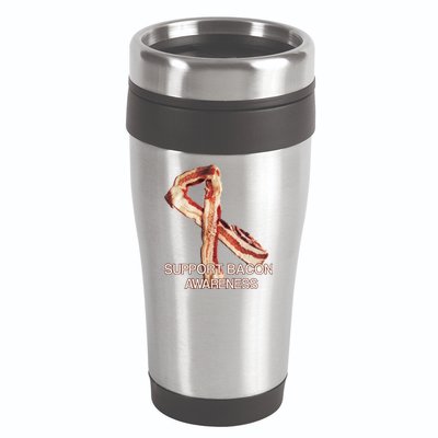 Support Bacon Awareness 16oz Travel Tumbler
