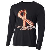 Support Bacon Awareness Cooling Performance Long Sleeve Crew