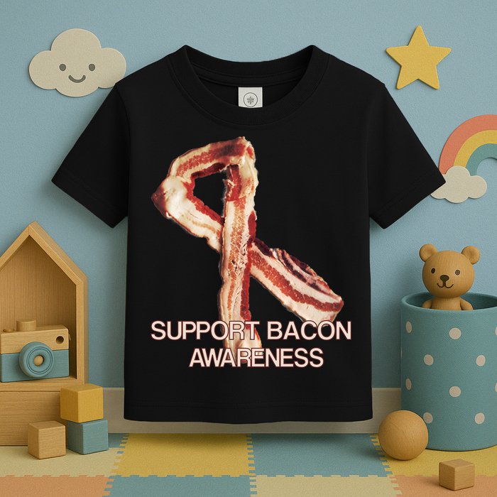Support Bacon Awareness Toddler T-Shirt