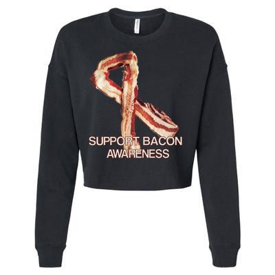 Support Bacon Awareness Cropped Pullover Crew
