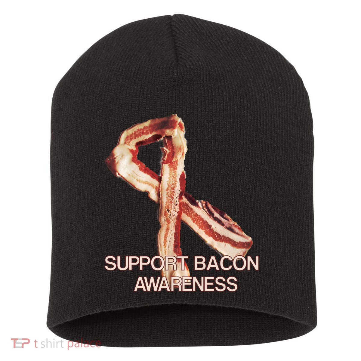 Support Bacon Awareness Short Acrylic Beanie