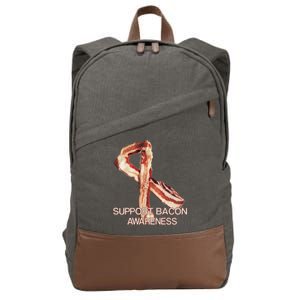 Support Bacon Awareness Cotton Canvas Backpack