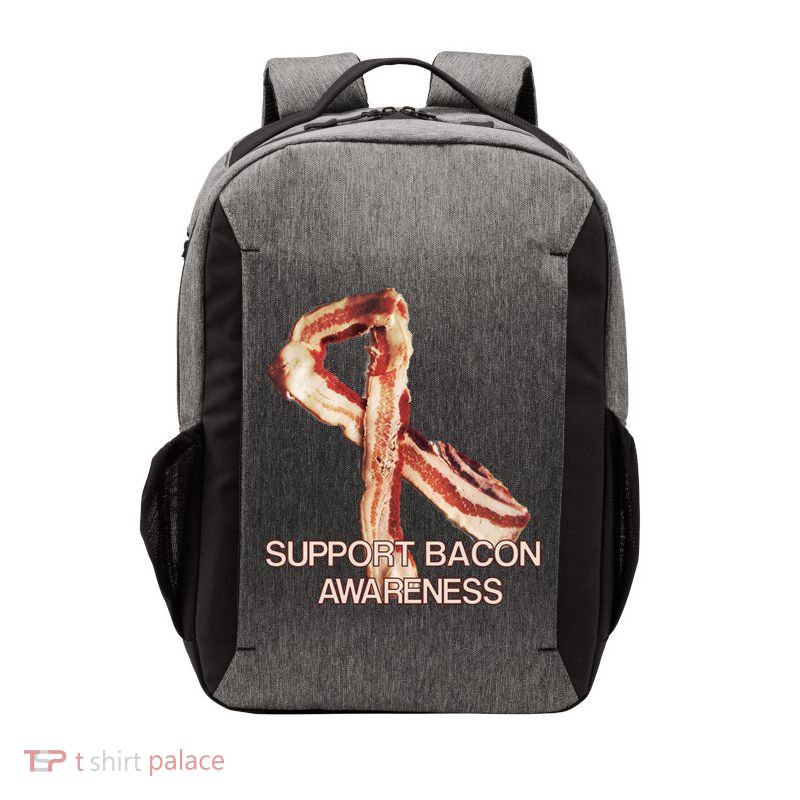 Support Bacon Awareness Vector Backpack