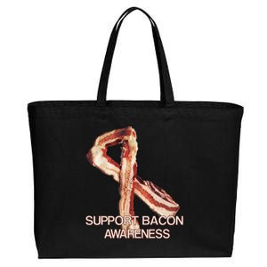 Support Bacon Awareness Cotton Canvas Jumbo Tote