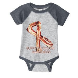 Support Bacon Awareness Infant Baby Jersey Bodysuit