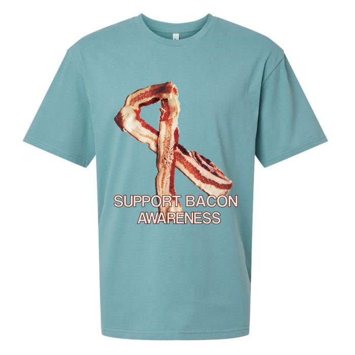 Support Bacon Awareness Sueded Cloud Jersey T-Shirt