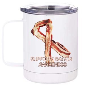 Support Bacon Awareness 12 oz Stainless Steel Tumbler Cup