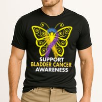 Support Bladder Cancer Awareness Butterfly Cooling Performance Crew T-Shirt