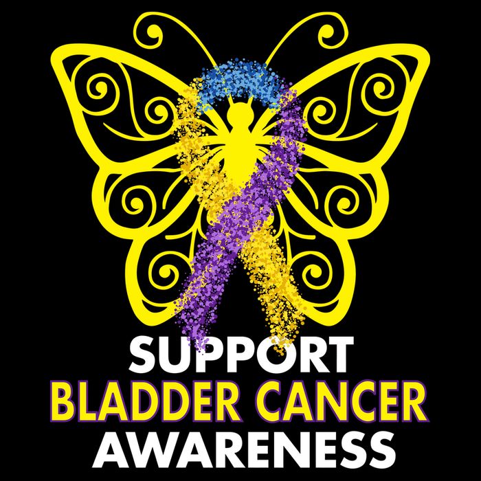 Support Bladder Cancer Awareness Butterfly Wool Snapback Cap