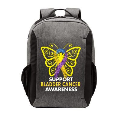 Support Bladder Cancer Awareness Butterfly Vector Backpack