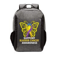 Support Bladder Cancer Awareness Butterfly Vector Backpack