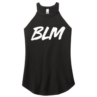 Support BLM Black Lives Matter Women's Perfect Tri Rocker Tank