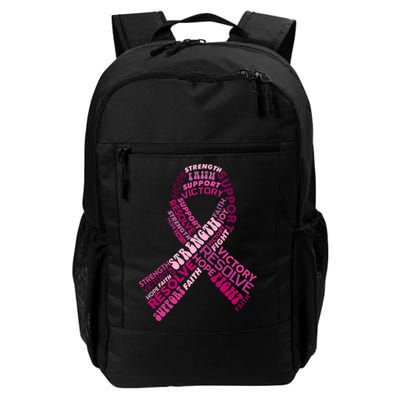 Support Breast Cancer Ribbon Strong Backpack