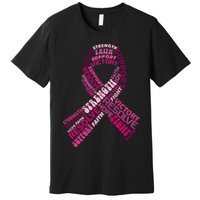 Support Breast Cancer Ribbon Strong Premium T-Shirt