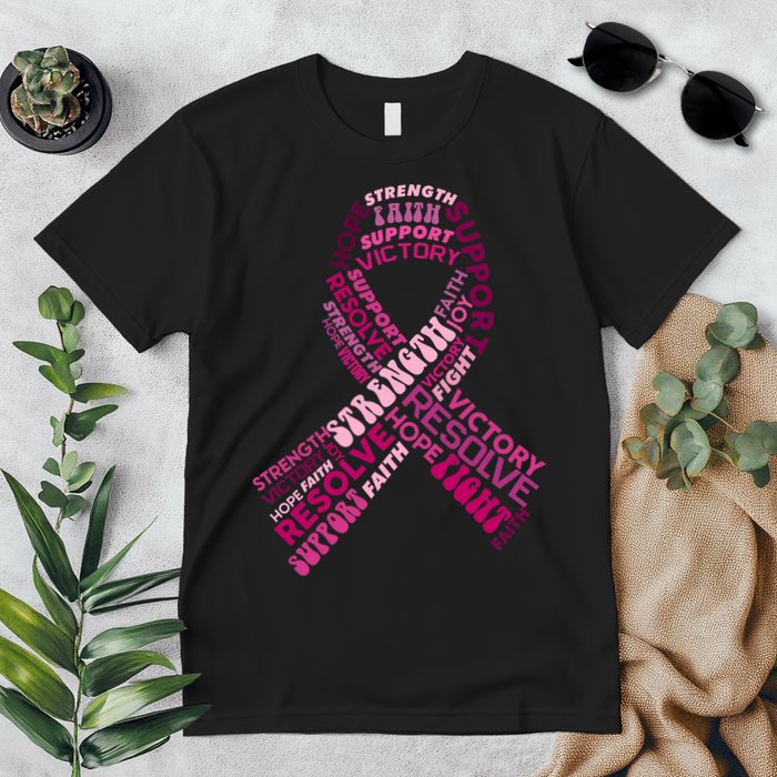 Support Breast Cancer Ribbon Strong Premium T-Shirt