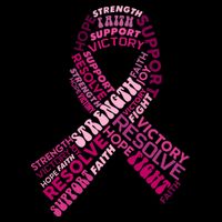 Support Breast Cancer Ribbon Strong Tie-Dye T-Shirt