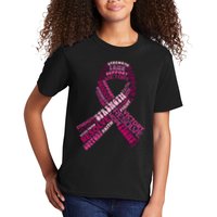 Support Breast Cancer Ribbon Strong Kids T-Shirt