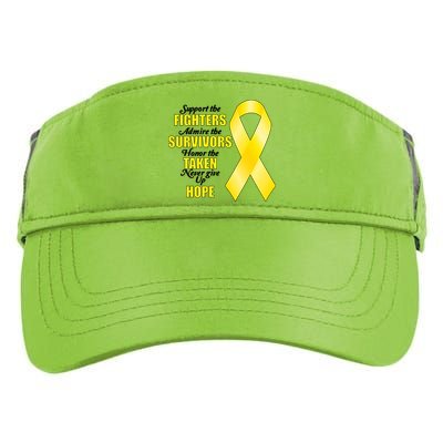 Support Childhood Cancer Awareness Quote Adult Drive Performance Visor