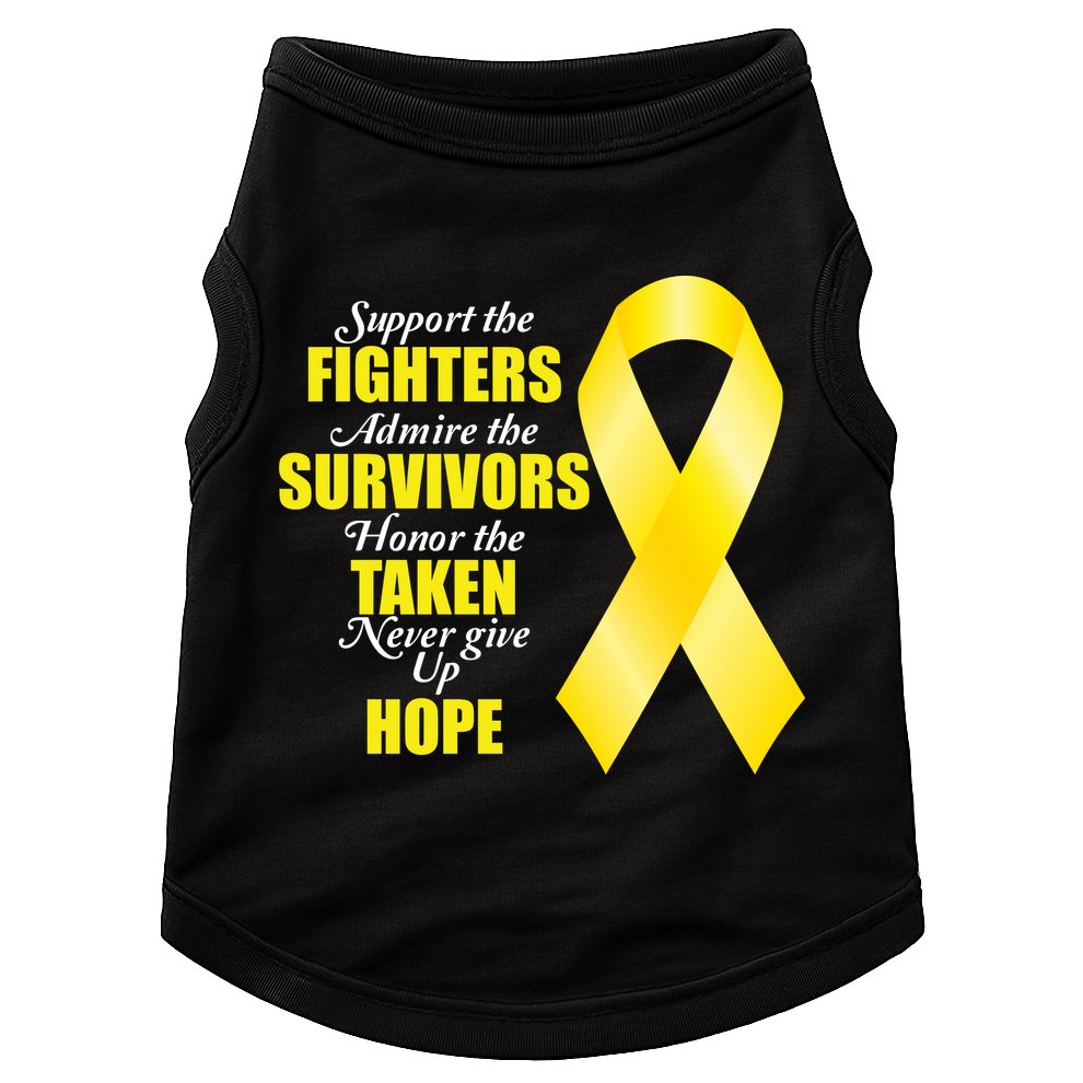 Support Childhood Cancer Awareness Quote Doggie Tank