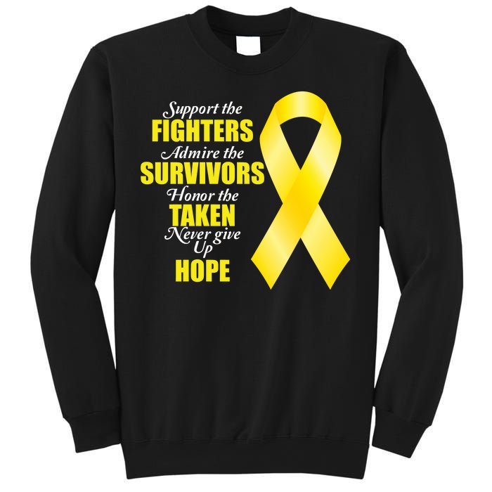 Support Childhood Cancer Awareness Quote Sweatshirt